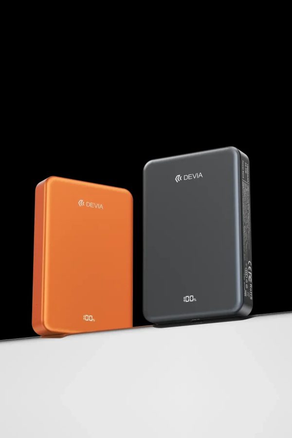 Power bank magnético de estado sólido DEVIA Ultra14 Series de 22,5 W (10 000 mAh) - Naranja